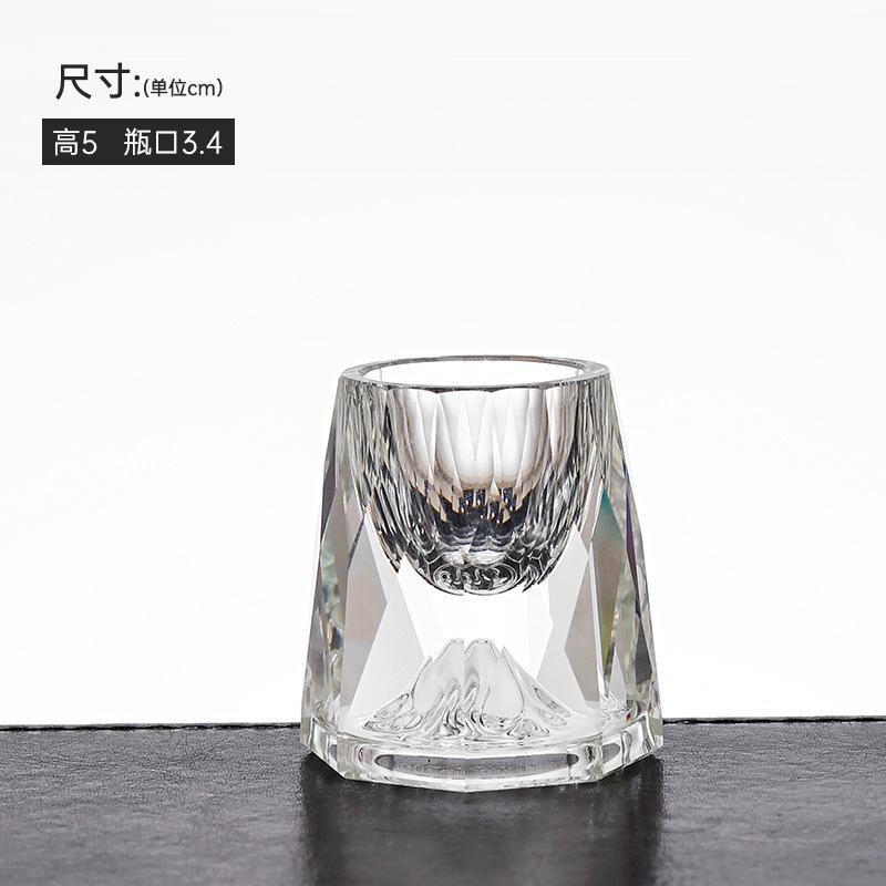 Креативная хрустальная рюмка для байцзю, высококлассная рюмка «Цзиньшань», рюмка для байцзю с золотой фольгой, бытовой набор рюмок на один глоток, винный набор, подарочная упаковка