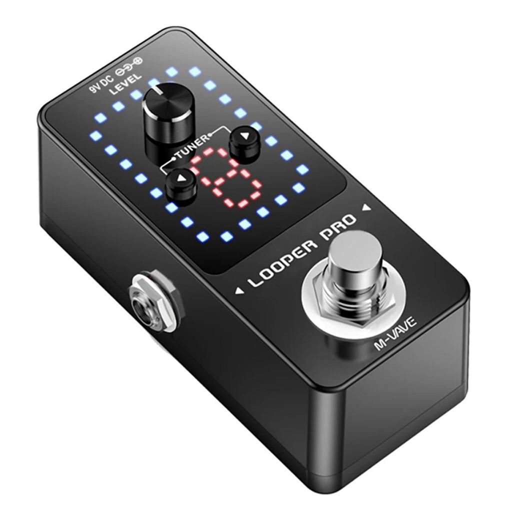 Педаль гитарных эффектов M-VAVE Looper Pro 9 Loops 40-минутная станция записи Loop