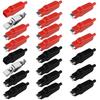 20A Insulated Battery Clips, Pack of 20 (10 Black + 10 Red) Alligator Clips, Electrical Test Clamps with Insulated Plastic Covers