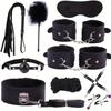 10pcs BDSM Set Plush Bondage Collar Nipple Clip Handcuffs Whip Mouth Gag Female Fetish Bondage Kit Adult Sex Play Leash Sex Toys