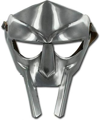 Маска MF DOOM, сумасшедший злодей, стальная броня для лица, средневековая маска ручной ковки