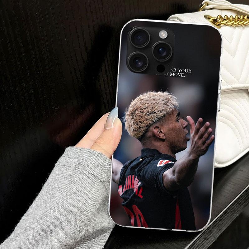 Чехол L-Lamine Y-Yamal 19 для iPhone 13 12 Mini 11 Pro Max Мягкий чехол для телефона X XS XR 7 SE 8 Plus 6 6S 5 5S Силиконовый Черный Capa