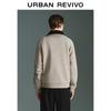 UR Men's Spliced Half-Zip Lapel Sweatshirt