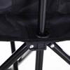 6 Seat Folding Sports Bench Portable Sports Team Bench Spectator Chair with Cooler Bag and Carrying Bag for Outdoor Picnic Camping - Black