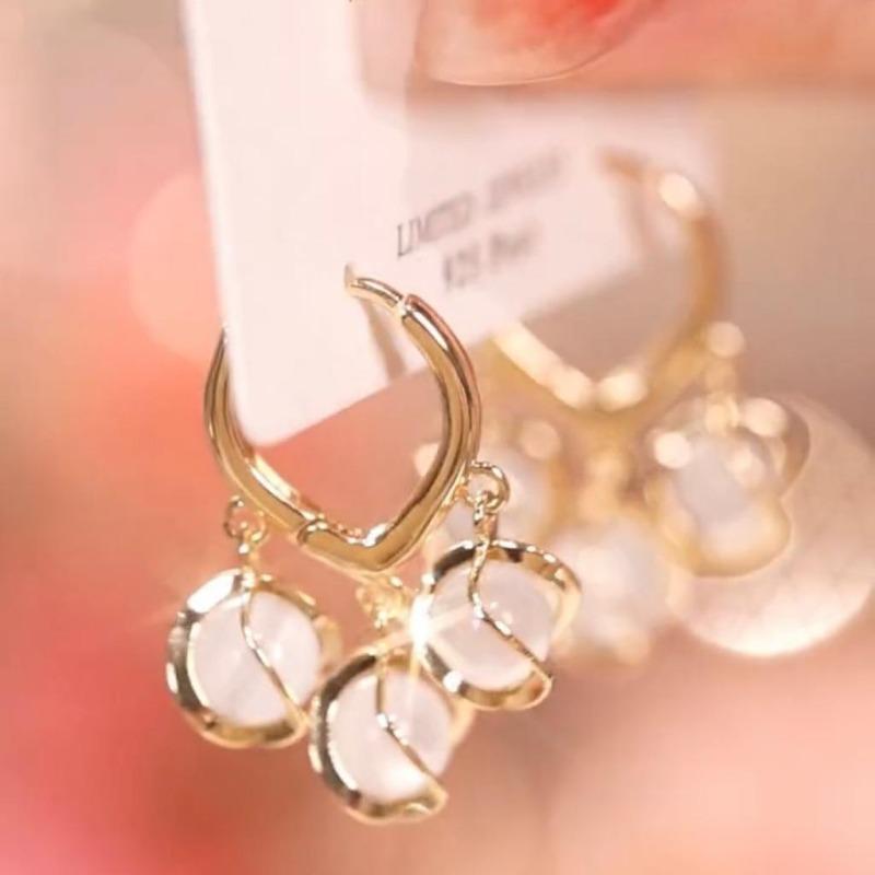 Изысканные Модные Женские Серьги-Кольца с Цветком Ландыша и Сердцем Свадебные Серьги Подарок на День Святого Валентина… Еще