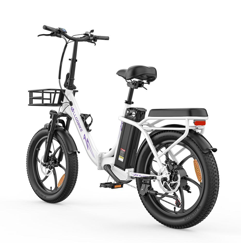 Allgobike AC20 Electric Bicycle 250W Motor 20" Tire Urban Commuter Electric Bike 48V 20Ah LED Display Max Range 60Km 7 Speed Max Load 120Kg