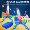 Дети Флэш-ракета Интерактивные игрушки Уличная воздушная ракета 1 комплект Пусковая установка Педальный насос Спортивные детские подарки Игрушки