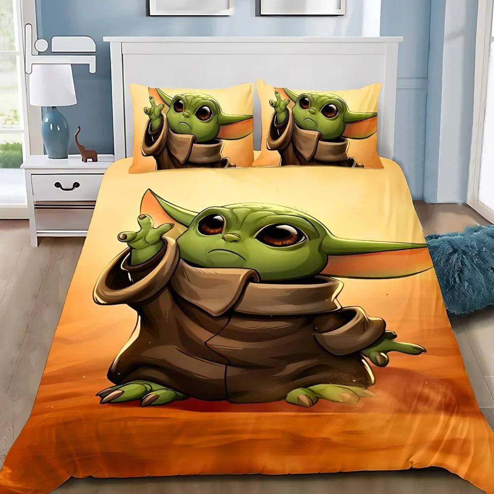 Anime 3D Sci-Fi War Print Bedding Set, Darth Duvet Cover Pillowcase 75x50cm, Single Double Bed Duvet Cover 2/3pcs Gift for Boys