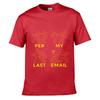 Per My Last Email Outline Solid Washed Vintage Tee Distressed Loose