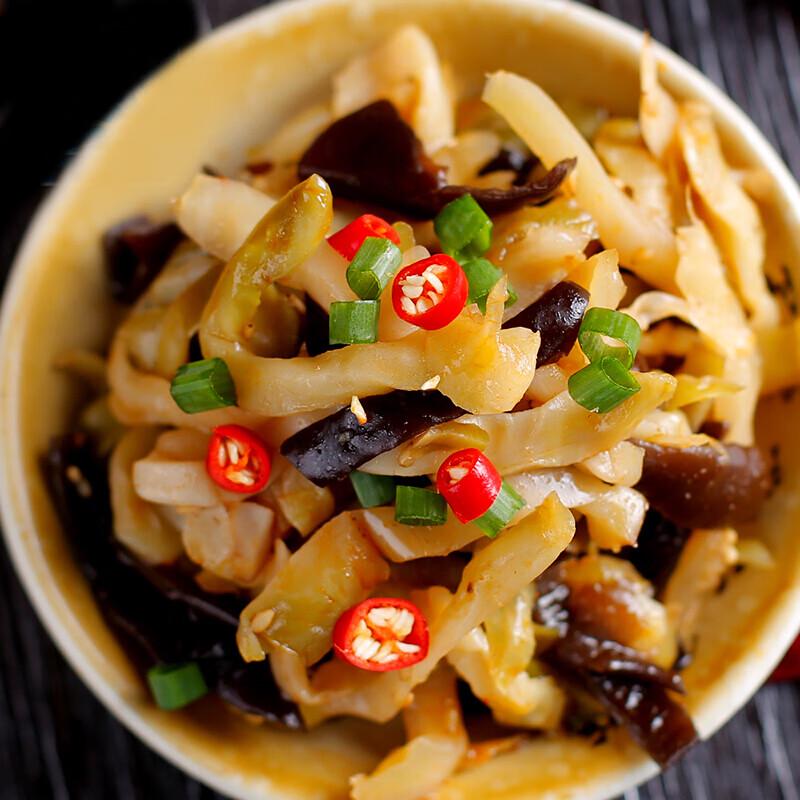 Yu Quan Pickled Mustard Tuber with Wood Ear, 80g (10-Pack)