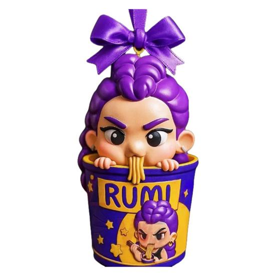 Аниме K-Pop Акриловый брелок Клинок, рассекающий демонов Миска рамена Рождественское украшение Декоративное