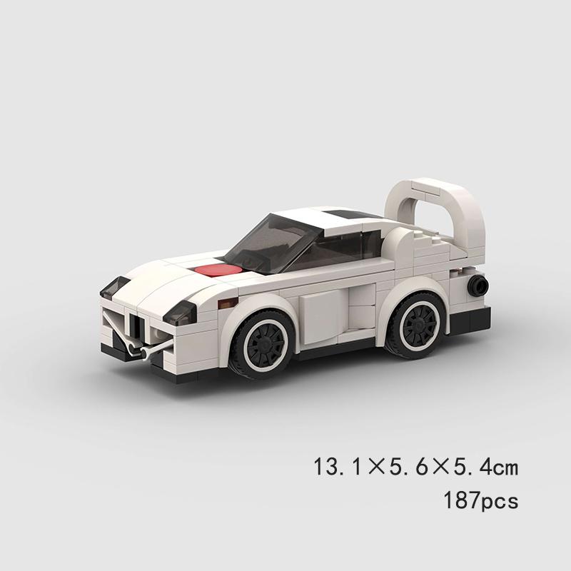 MOC Скоростной Спортивный F1 Городской Гоночный Автомобиль AE86 Строительные Блоки Кирпичное Транспортное Средство Суперкар Форсаж1 MK4 Supra Детские Игрушки Мальчик