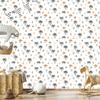 Summer wallpaper white, light gray, cream and gray 50x1000