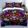 "Stained Glass Heart Decor Set" Soft Comfortable Duvet Cover Bedding Set Included 1*Duvet Cover & 2*Pillowcases gift