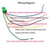 1PC Dual Switch LED Power Fan Front Rear Light Switch Button with wire For Mitsubishi Pajero V73 V93 Lancer Outlander ASX L200