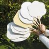 5Pcs DIY Painting Blank Paper Fan Portable Hand Painting Graffiti Fans Paper Hand Fans Craft Gift