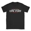 Футболка FAFO Operation Epic Fury Летняя Новинка Хлопок Круглый вырез Большой размер Топы Футболки Короткий рукав Винтажная Футболка