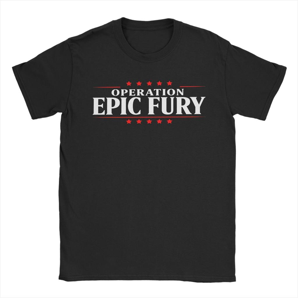 Футболка FAFO Operation Epic Fury Летняя Новинка Хлопок Круглый вырез Большой размер Топы Футболки Короткий рукав Винтажная Футболка