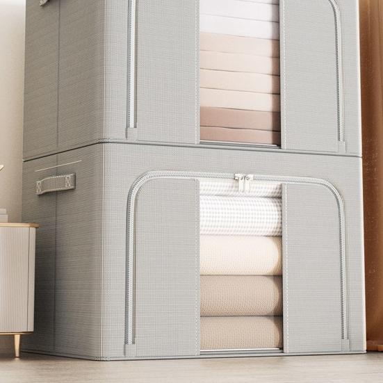 24л ящик для хранения одежды складной контейнер для хранения одеял с прозрачным окном и двусторонней молнией для дома