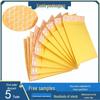 Yellow Kraft Bubble Bag, Self-Adhesive, Foam-Padded, Waterproof, Drop-Proof, for Clothing & Phone Cases