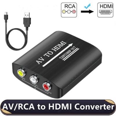 HD 1080P AV в HDMI RCA в HDMI Композитный адаптер-конвертер с USB-кабелем CVBS AV-адаптер для N64 Wii PS1/2/3 Xbox One SNES и т. д.