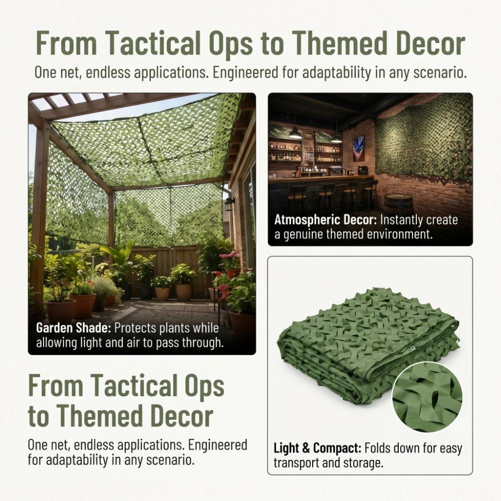 Mesh Mesh Nets Multi-Size Camo Netting Durable Shade Net  Outdoor Activitie