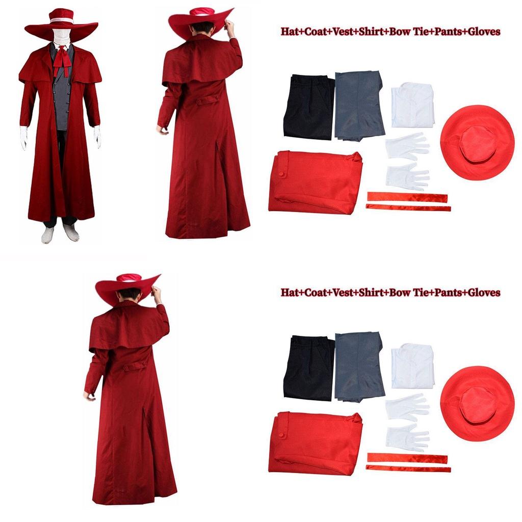 Костюм Алукарда из аниме Hellsing для энтузиастов косплея