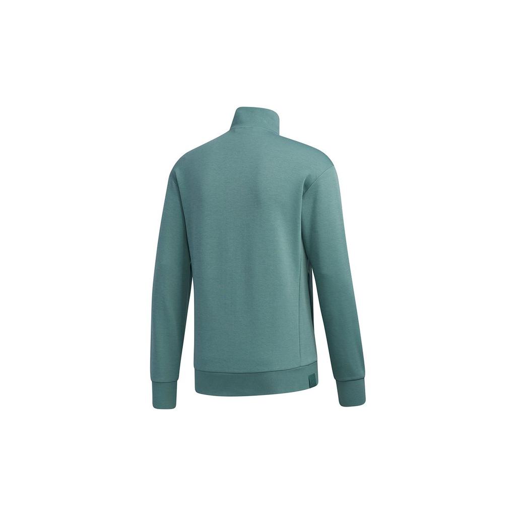 Adidas Классическая спортивная куртка с застежкой-молнией и воротником-стойкой, мужская верхняя одежда, цвет изумруд GM4458