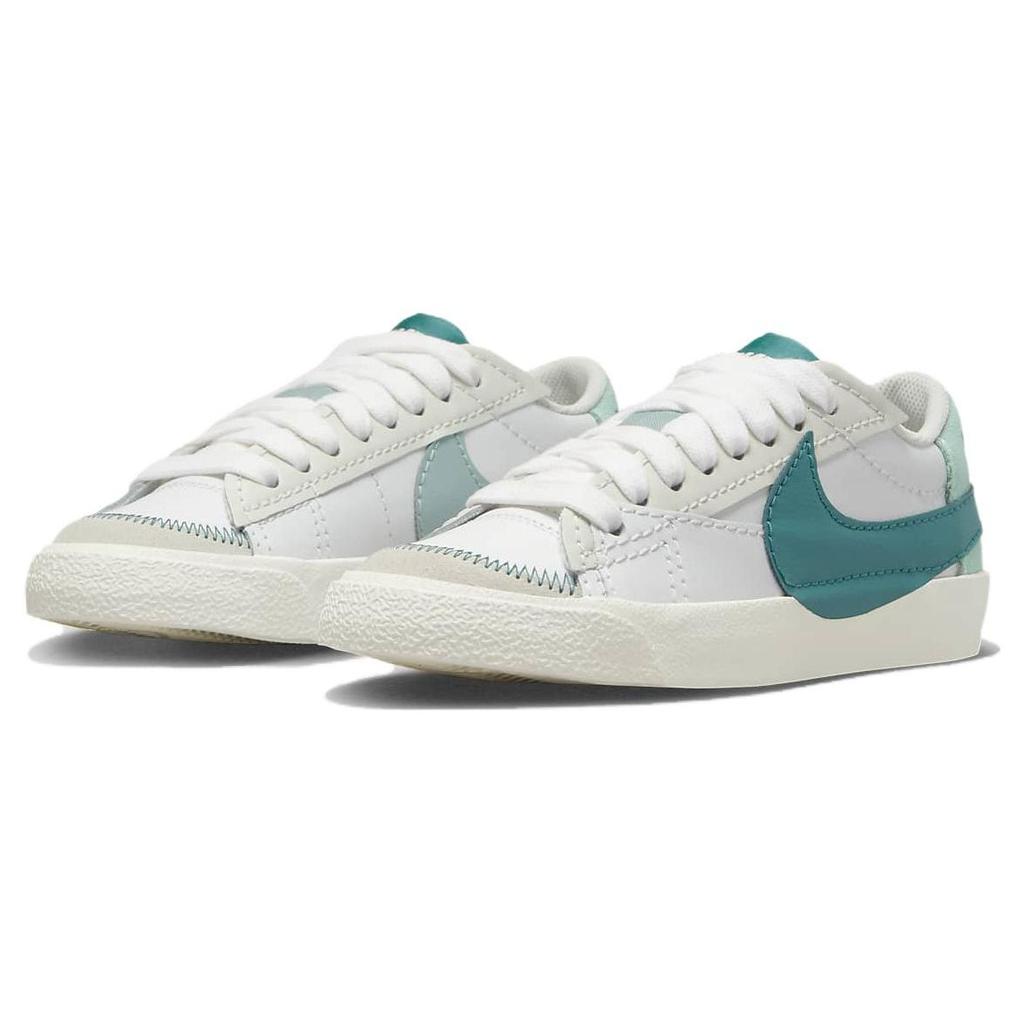 Nike Blazer Low 77 Jumbo Summit White Geode Teal Womens Sneakers DQ1470-106