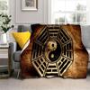 Chinese 3D Tai Chi Bagua Yin Yang  Blanket,Soft Throw Blanket for Home Bedroom Bed Sofa Picnic Travel Office Cover Blanket Kids