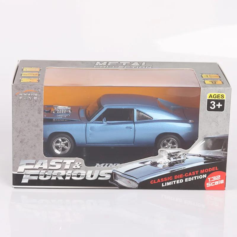 1/32 Dodge Charger The Fast and The Furious Модели легкосплавных автомобилей Детские игрушки для детей Классические металлические автомобили