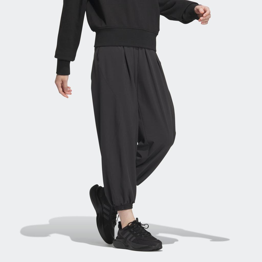 Adidas Home Of Classics Collection Woven Drawstring Casual Pants Women Bottoms Black IN9071