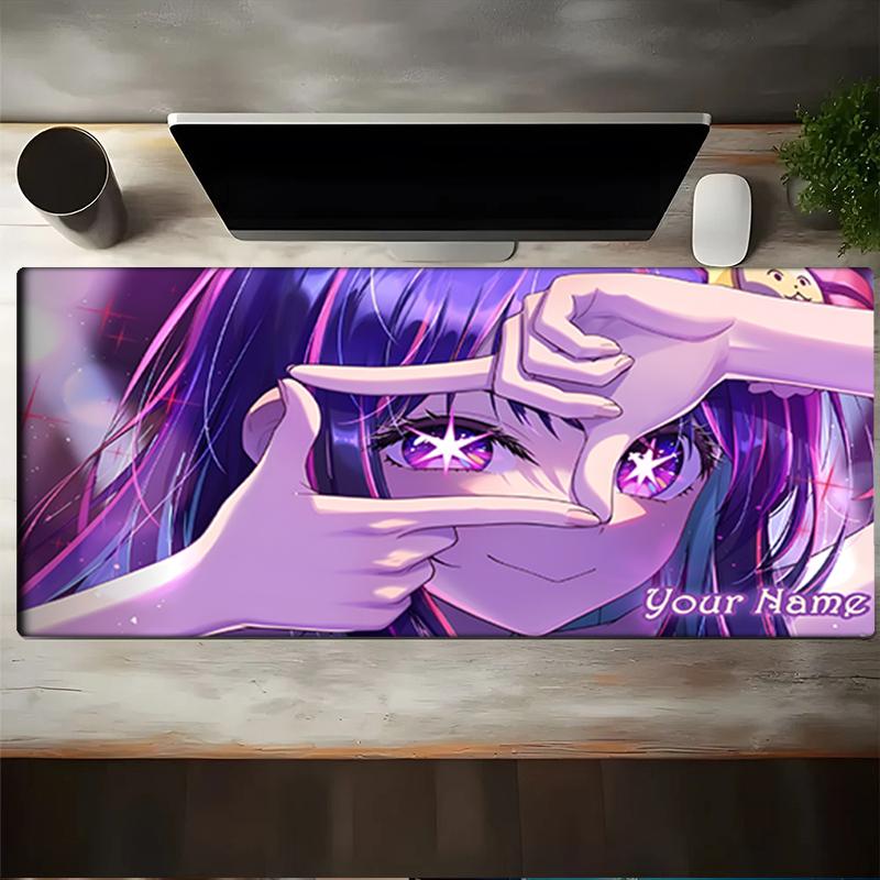 1PC Custom Name Purple Eyes Dream Mouse pad, keyboard and mouse desk pad, for computer notebook Birthday Gift For Any Room Or Office