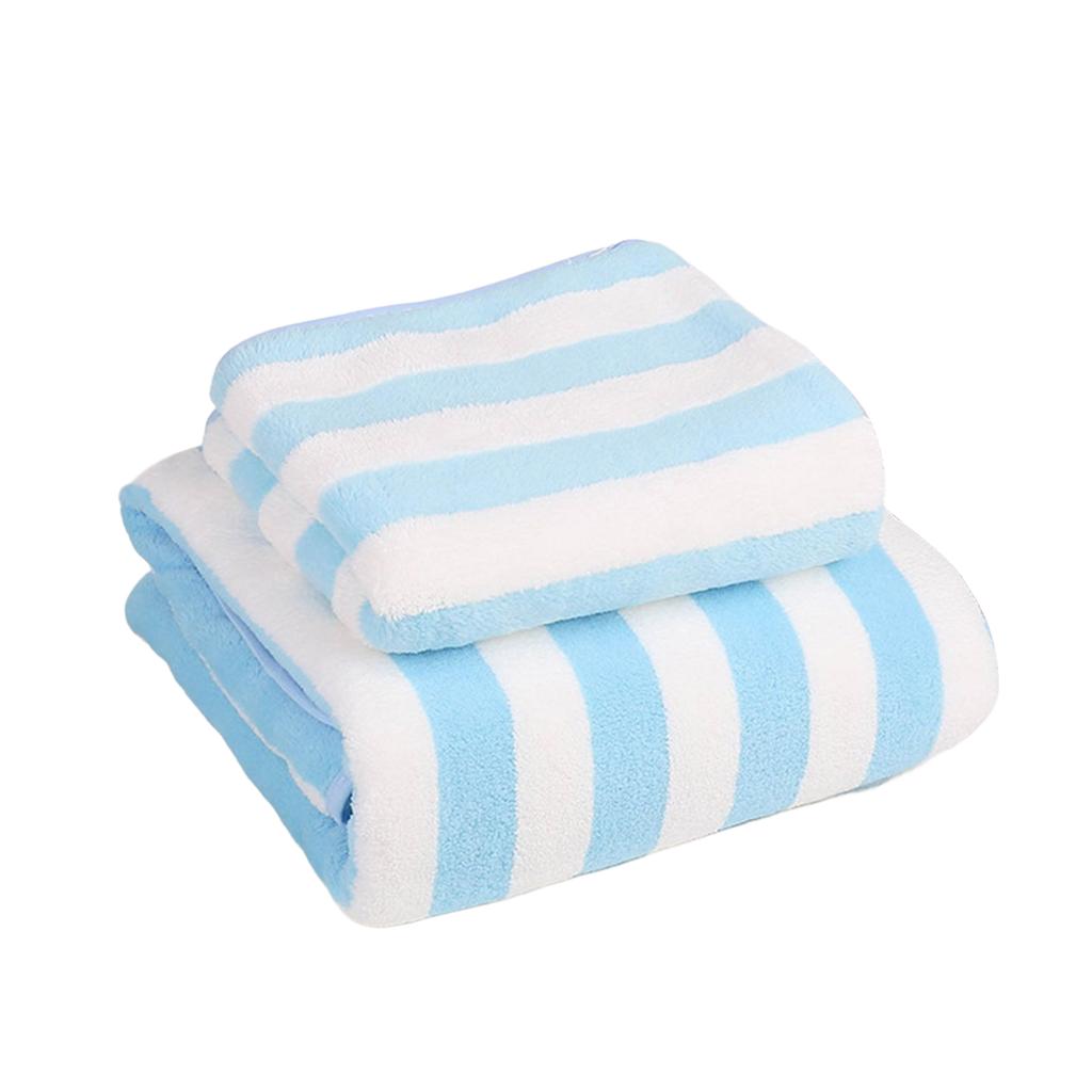 Большие плюшевые банные полотенца в полоску, быстросохнущие, высоко впитывающие, мягкие на ощупь, для чувствительной кожи и ежедневного использования
