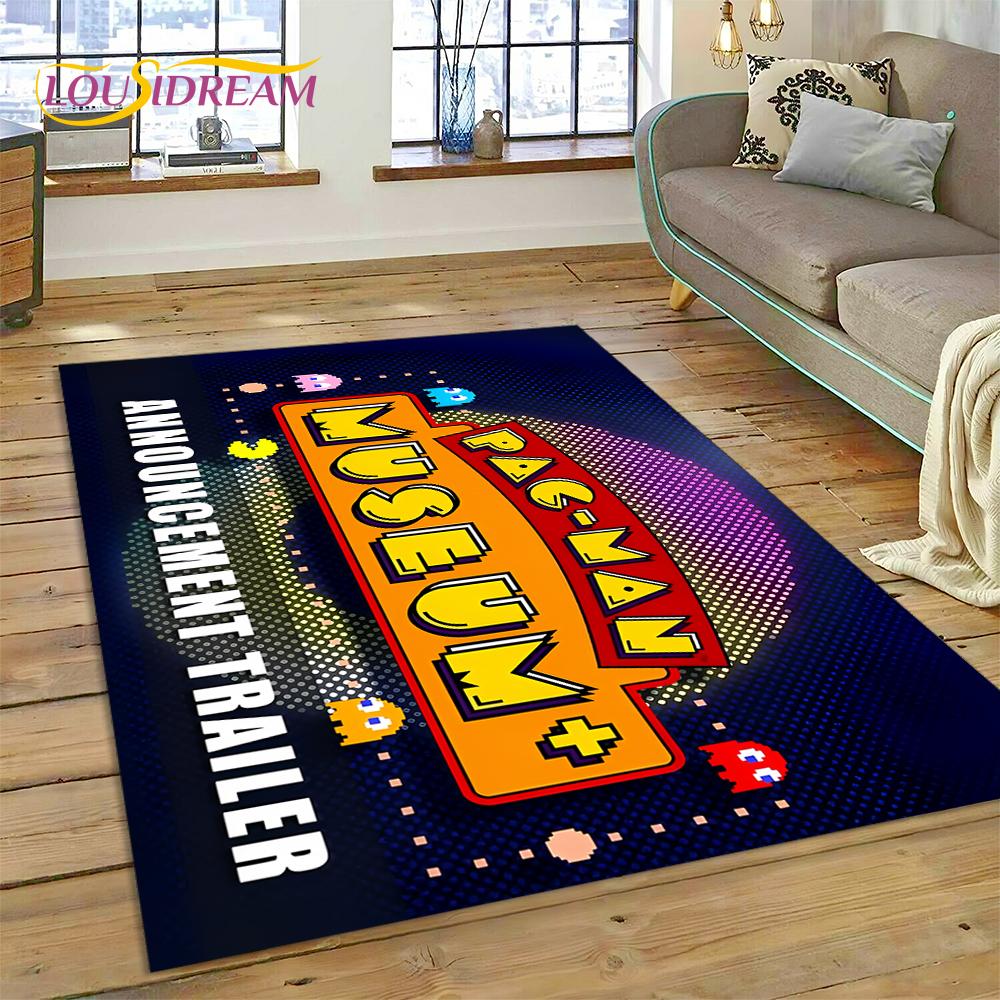 Retro Pacman-n Classics Game Rug Carpet for Living Room Bedroom Home Decor,Floor Mat Non-slip Decoration for Sofa Doormat Kids