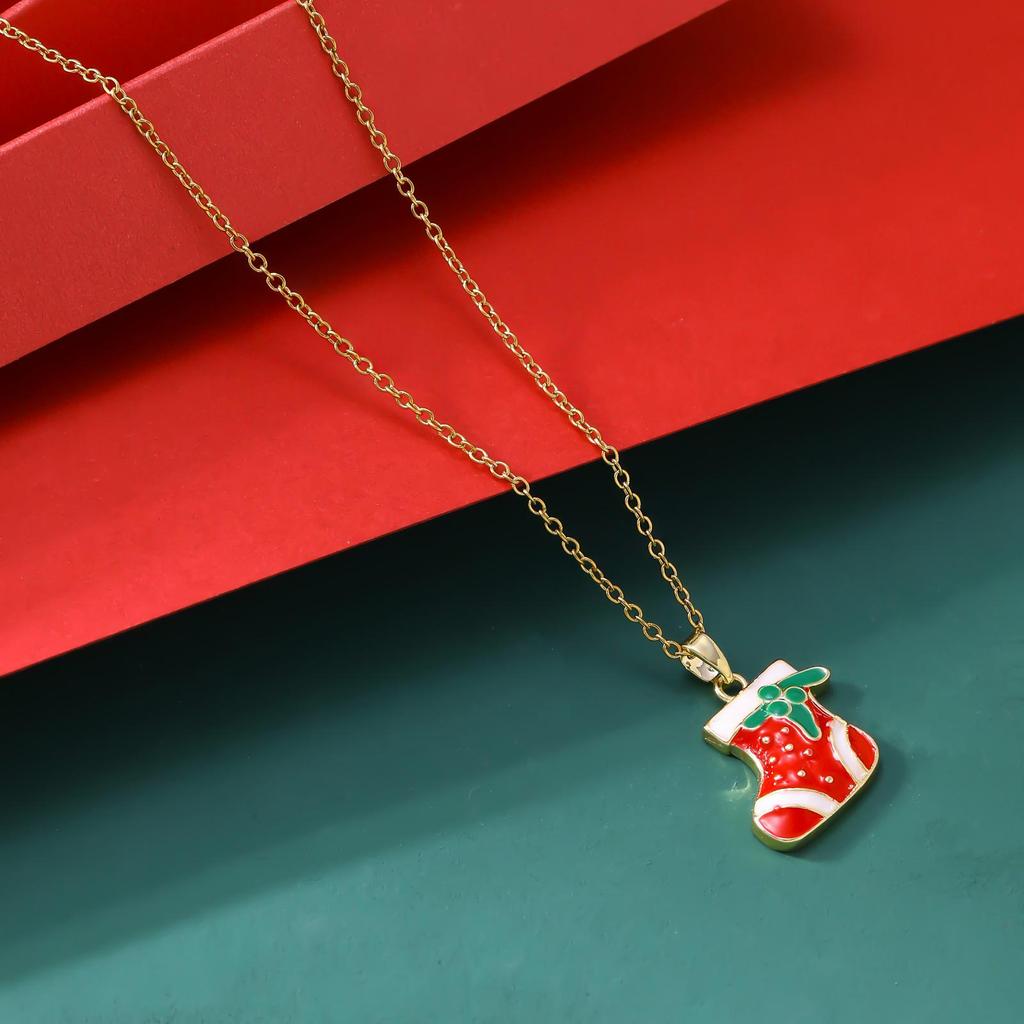 Праздничный набор носков, шапки, перчаток и ожерелья - Не выцветающие европейские и американские хиты продаж