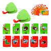 2/4Pcs 2Fog Tongue Shoot Game 2/4 Players Family Night Party Interactive Sticking-Out Tongue Chameleon Board Game Educational Toy