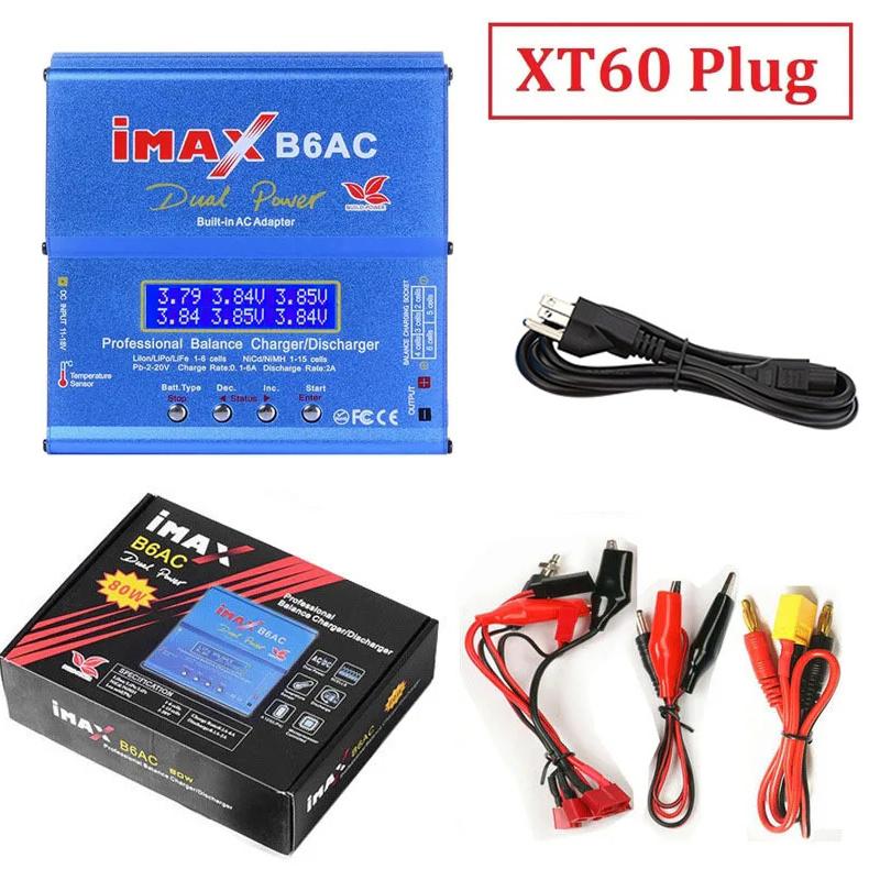 IMAX B6AC 80W 6A Зарядное устройство-балансир Lipo Для LiHV Nimh Nicd Lipo Life Li-Ion Pb Батарей LCD-экран 2S 3S 4S 5S 6S Зарядное устройство Разрядка