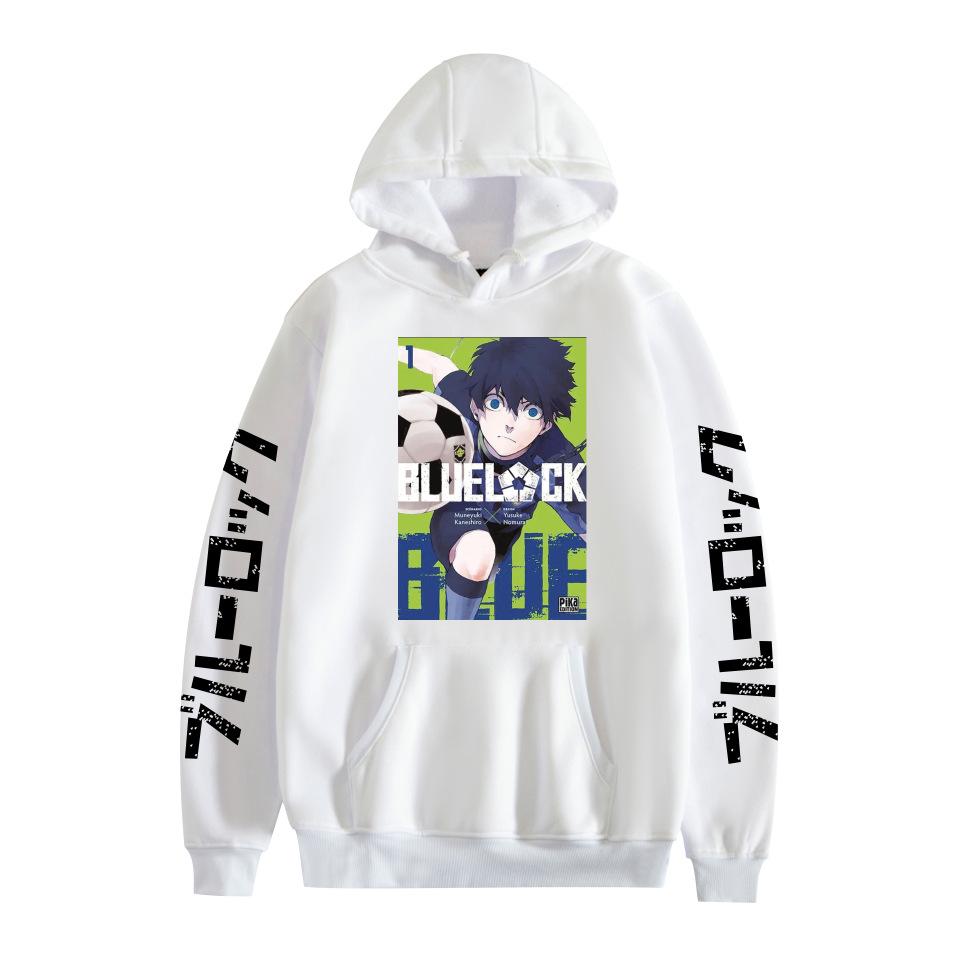 BLUE LOCK Anime Print Casual Loose Hoodie for Couples