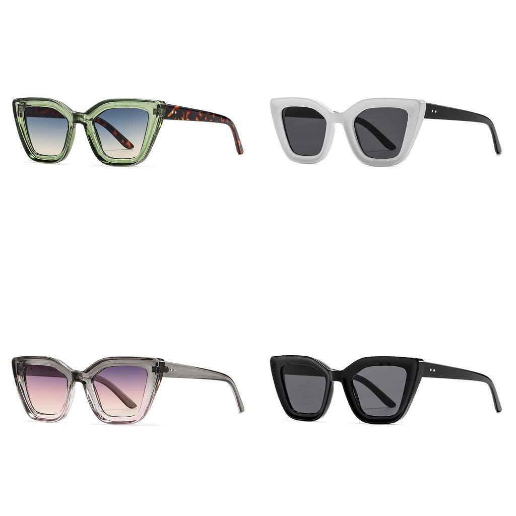 Black Frame Cat Eye Glasses For Women With Gray Lenses Uv400 Sun Protection For Travel