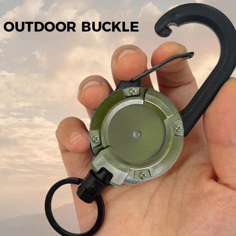 1 шт. прочный выдвижной значок для удостоверения личности с катушкой-карабином брелок для ключей с брелоком для инструментов на открытом воздухе J3J2