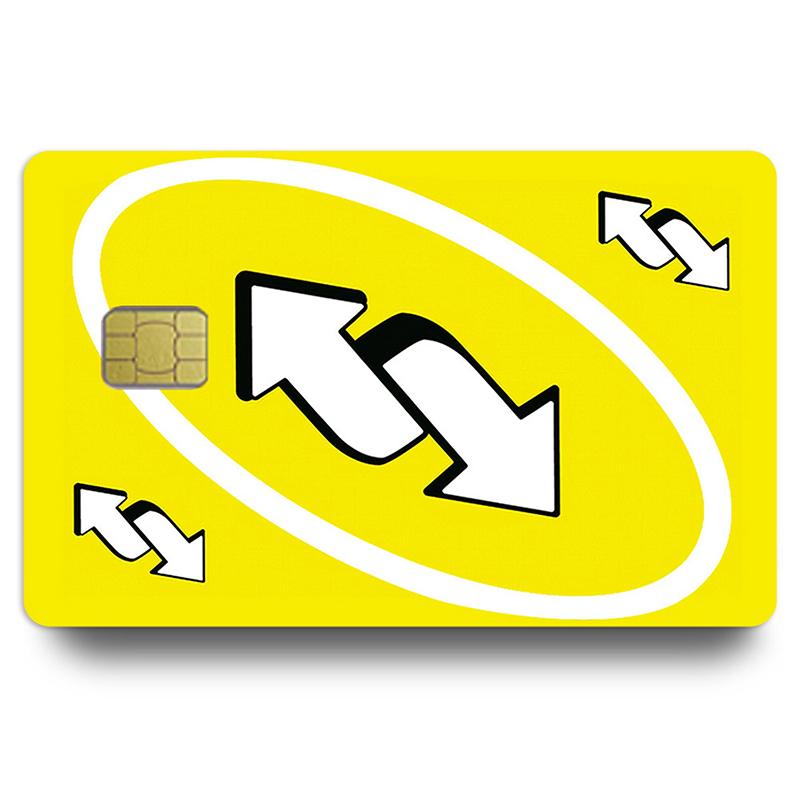 Новые забавные слова аниме ПВХ молодая кредитная карта дебетовая карта наклейка пленка чехол передняя лента для маленького большого чипа без чипа