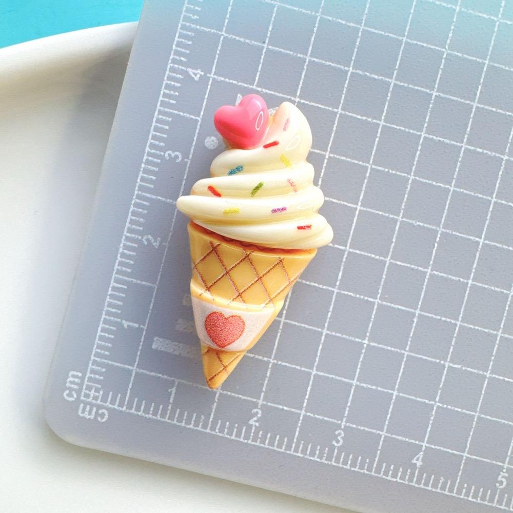 10 шт. Новые милые мультяшные кабошоны из смолы с плоской задней стороной серии «Единорог», «Радуга», «Мороженое», скрапбукинг, DIY, украшение для ювелирных изделий и поделок