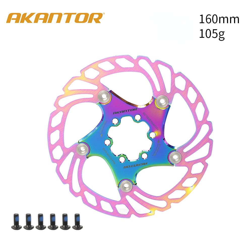 AKANTOR MTB велосипедные тормозные роторы 160/180/203 мм, ротор дисковых тормозов, дорожный тормозной ротор для горного велосипеда, плавающие роторы для велосипеда