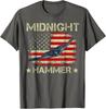 Ретро Полуночный Молот B-2 Стелс-Джет Операция Флаг США Футболка Унисекс