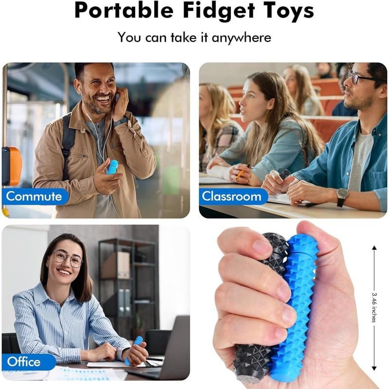 Сенсорная игрушка-спиннер Pain Stim Fidget для снятия стресса, 3D-печать, вращающаяся, с шипами, для хватания, для стола в офисе