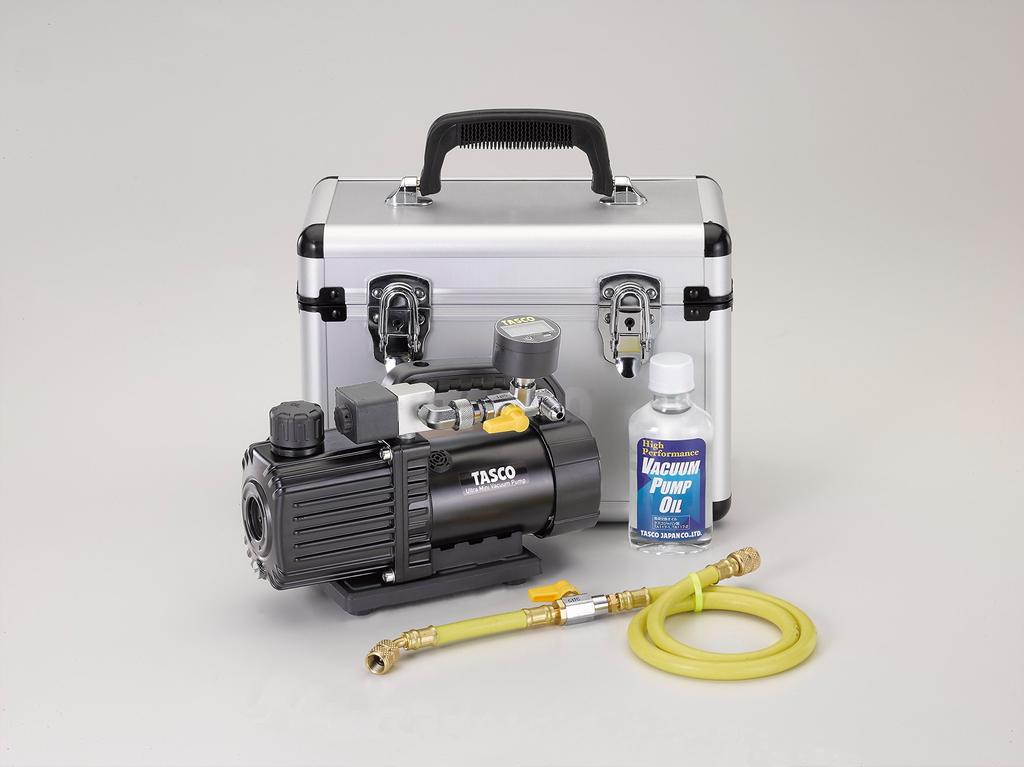 TASCO Ultra Mini Two Stage Vacuum Pump with Digital Vacuum Gauge TA150SW-K