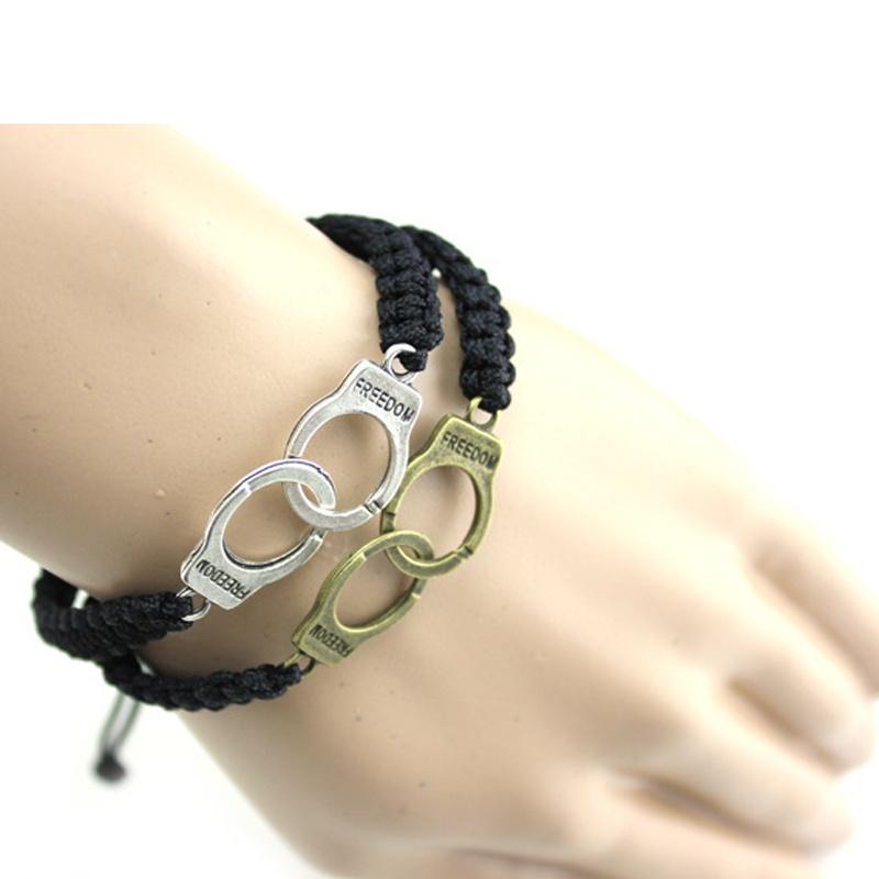 Handcuffs Bracelets For Women Men Lover Bracelet Valentine's Day Gift Pulseras Handmade