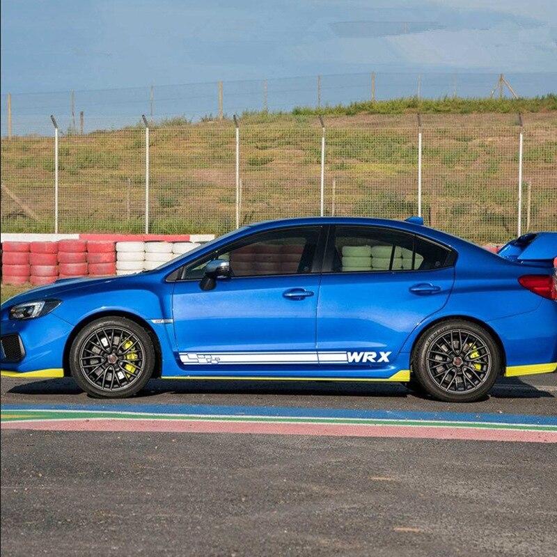 Для Subaru Impreza WRX STI 2x боковая часть кузова автомобиля ПВХ водонепроницаемая декоративная наклейка