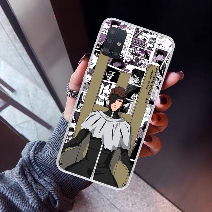 Bleach Aizen Sousuke Phone Case For Samsung Galaxy A52 A51 A50S A32 A22 A12 A02S A72 A71 A31 A70 A30S Note 20 Ultra 10 Plus S10